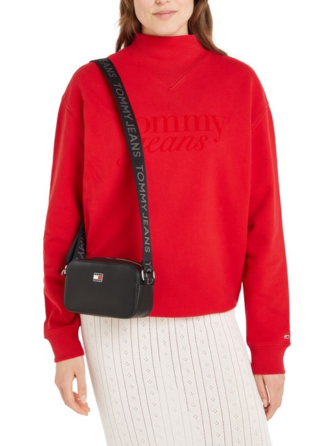 TOMMY JEANS DAILY ELEVATED Mini sac photo avec bandoulière le noir - Sacs pour Femme
