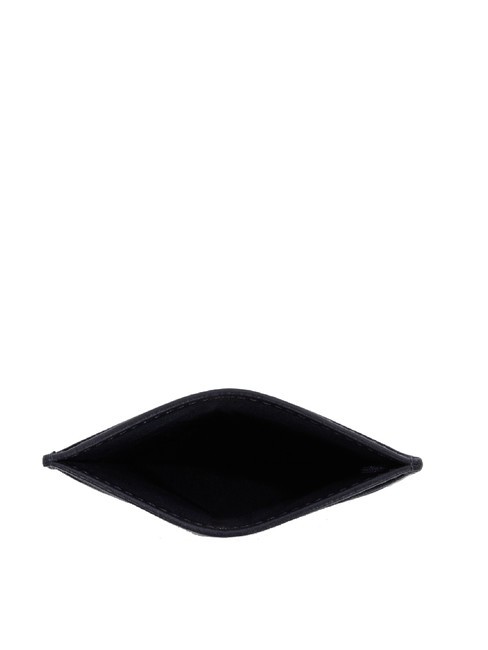 TH CORP Porte-cartes plat en cuir bleu de l'espace - Portefeuilles Homme