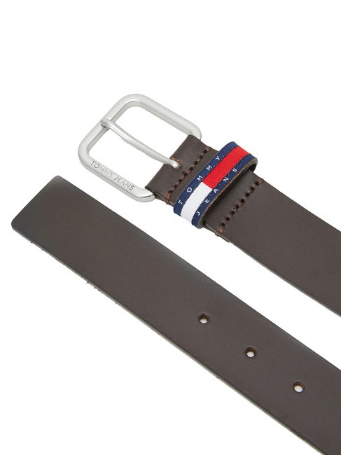 TOMMY JEANS RYAN Ceinture en cuir marron foncé - Ceintures