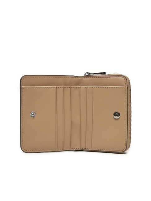 CK JEANS MINIMAL MONOGRAM  Portefeuille moyen zipp&eacute; autour vaisselle - Portefeuilles Femme