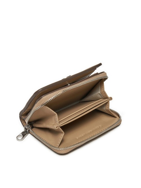 CK JEANS MINIMAL MONOGRAM  Portefeuille moyen zipp&eacute; autour vaisselle - Portefeuilles Femme