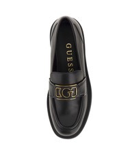 GUESS SHUTTLE  Mocassins en cuir NOIR - Chaussures Femme - 4