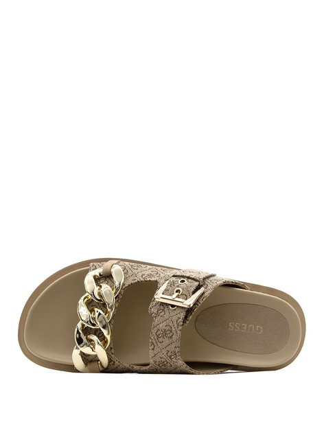 FATEMA2 Sandales Beige / Marron - Chaussures Femme