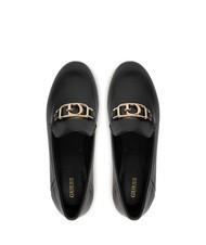 GUESS MARTYNAS  Mocassins en cuir NOIR - Chaussures Femme - 4