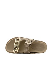 GUESS FATEMA2 Sandales Beige / Marron - Chaussures Femme - 5