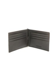 ROCCOBAROCCO JOHN Portefeuille en cuir avec clip brun - Portefeuilles Homme - 2