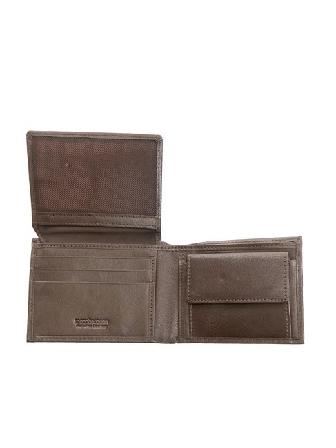 PLAIN Portefeuille en cuir 8cc marron fonc&eacute; - Portefeuilles Homme
