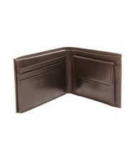 ROCCOBAROCCO PLAIN Portefeuille en cuir 8cc marron fonc&eacute; - Portefeuilles Homme - 3