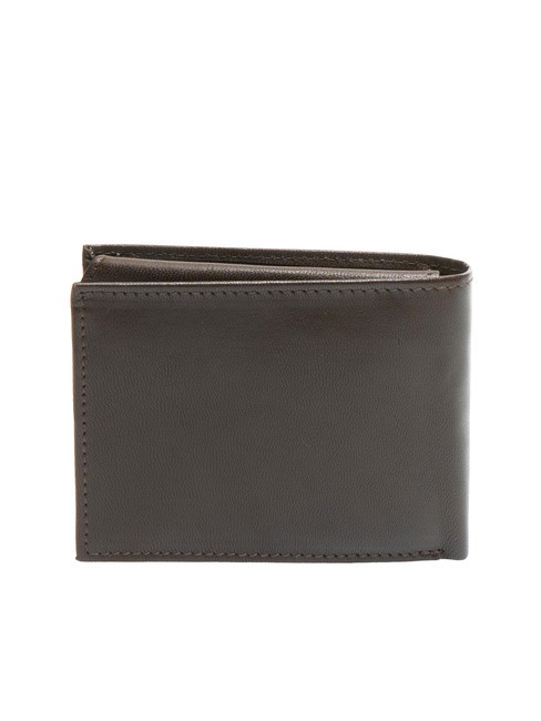 PLAIN Portefeuille en cuir 8cc marron fonc&eacute; - Portefeuilles Homme