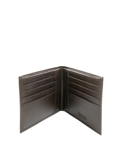 PLAIN Portefeuille en cuir 8cc marron fonc&eacute; - Portefeuilles Homme