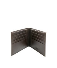 ROCCOBAROCCO PLAIN Portefeuille en cuir 8cc marron fonc&eacute; - Portefeuilles Homme - 2