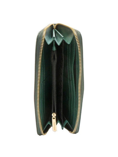 ADELE Grand portefeuille zippé autour vert - Portefeuilles Femme