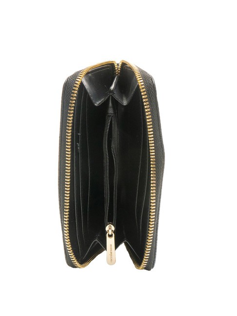 CLAIR Portefeuille moyen zippé autour noir - Portefeuilles Femme