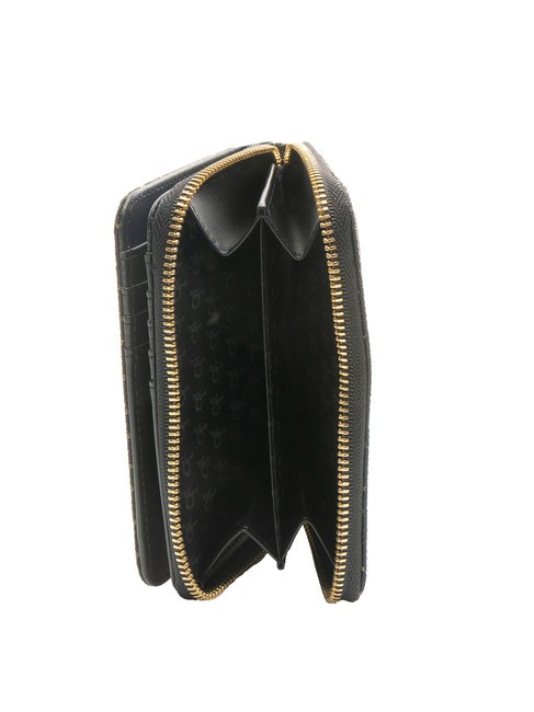 FRIDA Portefeuille jacquard moyen noir - Portefeuilles Femme