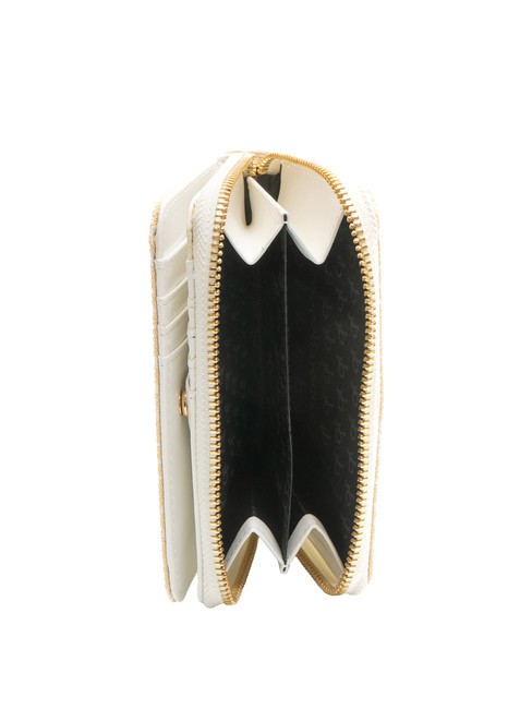 FRIDA Portefeuille jacquard moyen blanc - Portefeuilles Femme