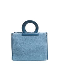 ROCCOBAROCCO ICONIC TEDDY Sac cabas avec bandouli&egrave;re bleu - Sacs pour Femme - 3