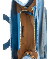 ROCCOBAROCCO ICONIC TEDDY Sac cabas avec bandouli&egrave;re bleu - Sacs pour Femme - 5