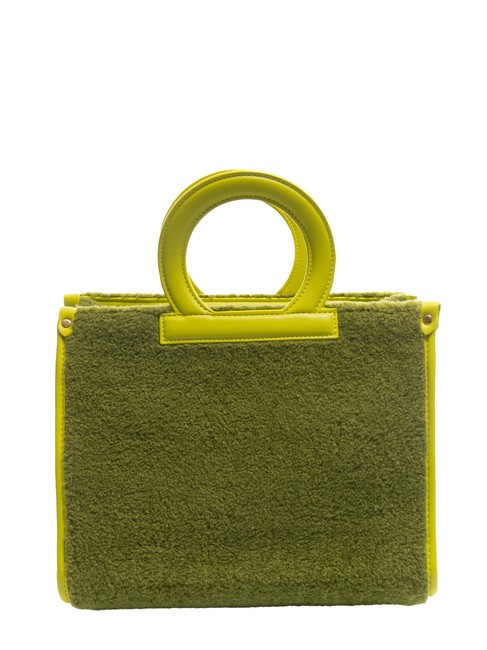 ICONIC TEDDY Sac cabas avec bandouli&egrave;re vert acide - Sacs pour Femme
