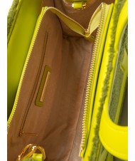 ROCCOBAROCCO ICONIC TEDDY Sac cabas avec bandouli&egrave;re vert acide - Sacs pour Femme - 5