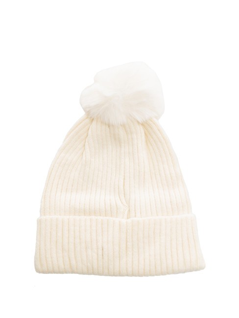 PON PON Casquette avec revers Blanc - Bonnets