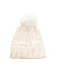 ROCCOBAROCCO PON PON Casquette avec revers Blanc - Bonnets - 3