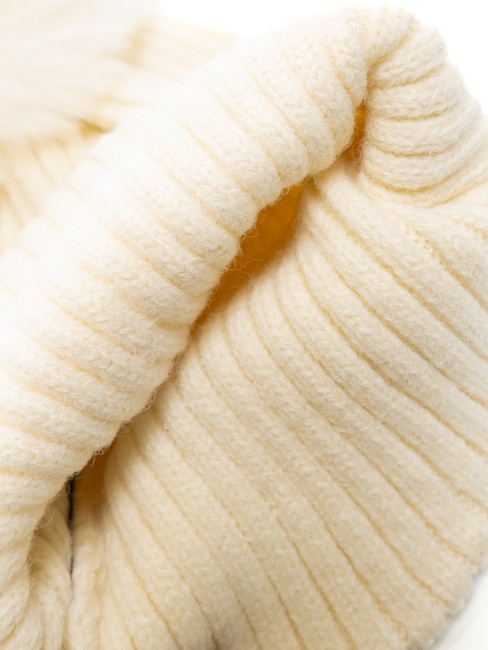 PON PON Casquette avec revers Blanc - Bonnets