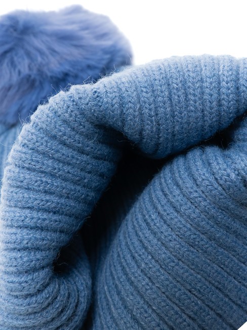 PON PON Casquette avec revers bleu - Bonnets