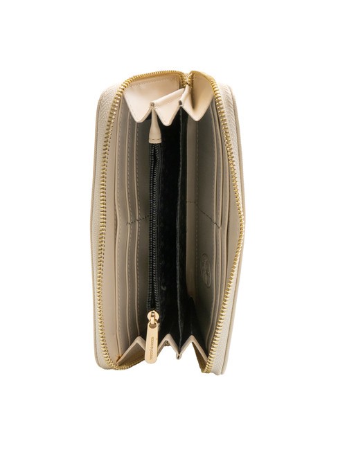 LUCE Grand portefeuille zippé autour blanc - Portefeuilles Femme