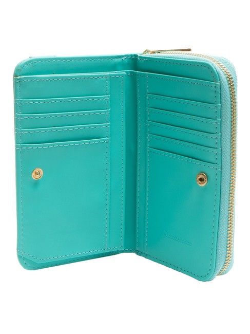 BRIGITTE Grand porte-monnaie à rabat céleste - Portefeuilles Femme