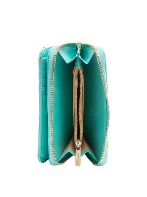 BRIGITTE Grand porte-monnaie à rabat céleste - Portefeuilles Femme