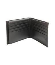 ROCCOBAROCCO ROUND Portefeuille en cuir à rabat marron foncé - Portefeuilles Homme - 3