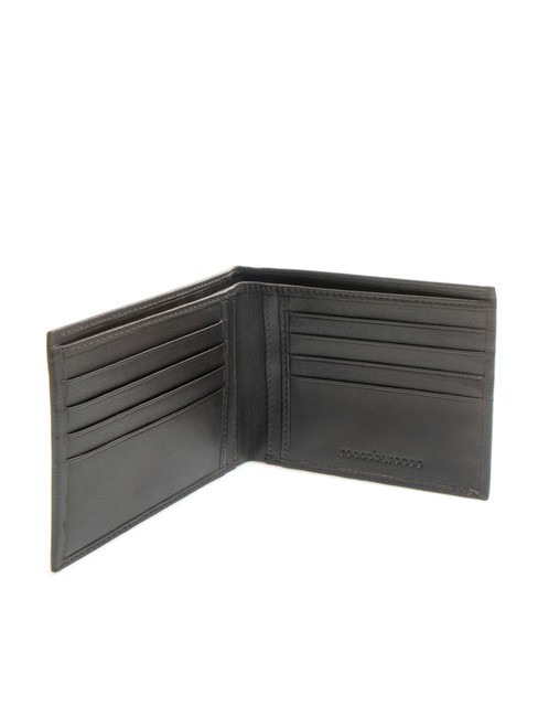 ROUND Portefeuille en cuir 8cc marron foncé - Portefeuilles Homme