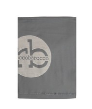 ROCCOBAROCCO RB Écharpe avec logo all-over gris foncé - Écharpes - 3
