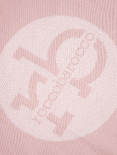 RB Écharpe avec logo all-over rose - Écharpes