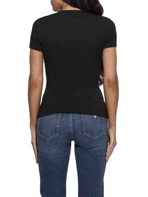 SS CN SHINY TRIANGLE  T-shirt en coton jetbla - T-shirt