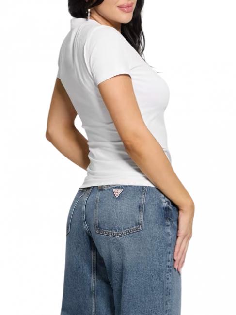 SS CN SHINY TRIANGLE  T-shirt en coton blanc pur - T-shirt