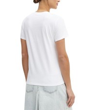 GUESS SS SCRIPT LACE LOGO EASY  T-shirt en coton blanc pur - T-shirt - 2