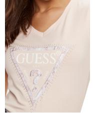 GUESS SS VN PYTHON TRIANGLE T-shirt à manches courtes rose doux - T-shirt - 3