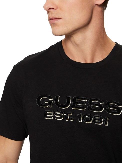 SS BSC VELVET LOGO  T-shirt en coton jetbla - T-shirt