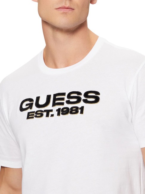 SS BSC VELVET LOGO  T-shirt en coton blanc pur - T-shirt