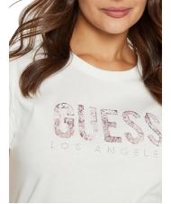 GUESS SS CN PYTHON T-shirt en coton cremwhi - T-shirt - 3