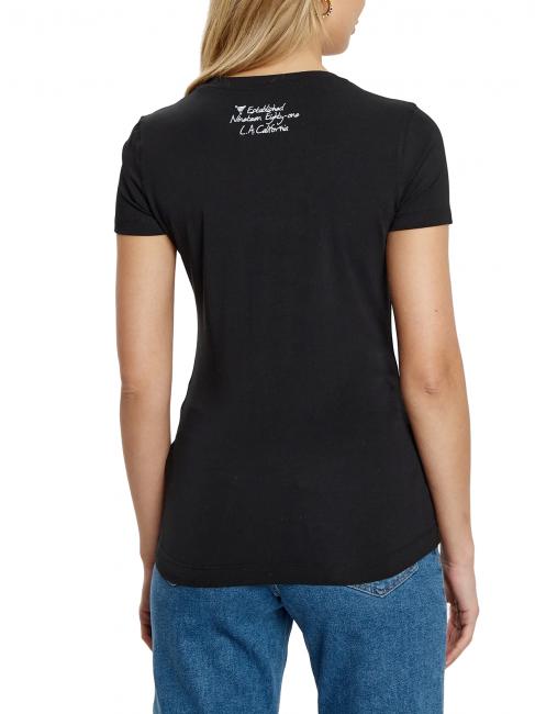 SS CN TRIANGLE FLOWER T-shirt en coton jetbla - T-shirt