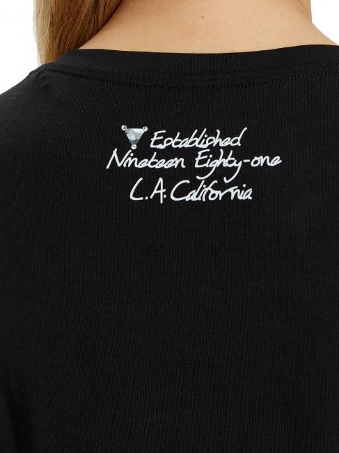 SS CN TRIANGLE FLOWER T-shirt en coton jetbla - T-shirt