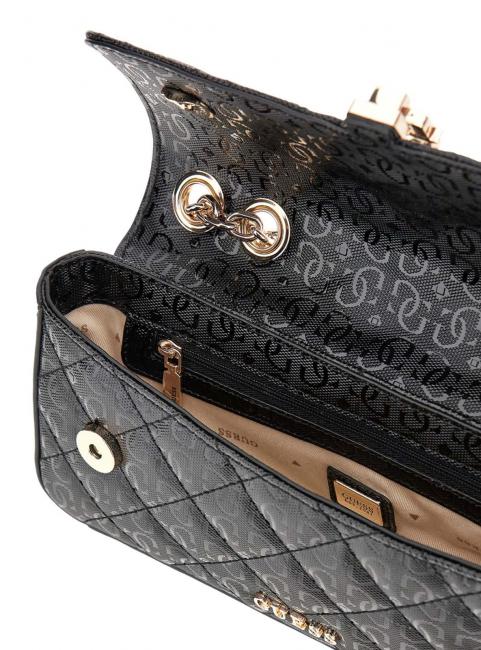 BESSEY Sac transformable à rabat NOIR - Sacs pour Femme