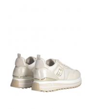 LIUJO MAXI WONDER 01 Baskets à plateforme en cuir et mesh Ivoire - Chaussures Femme - 6
