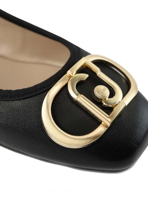 DAFNE 04 Ballerines en cuir noir - Chaussures Femme