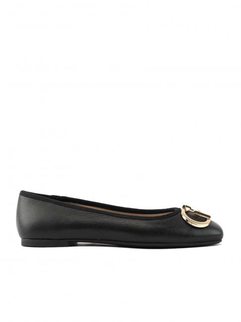 DAFNE 04 Ballerines en cuir noir - Chaussures Femme