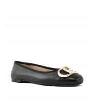 LIUJO DAFNE 04 Ballerines en cuir noir - Chaussures Femme - 3