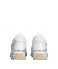 LIUJO MAXI WONDER 01 Baskets à plateforme en cuir et mesh blanche - Chaussures Femme - 4