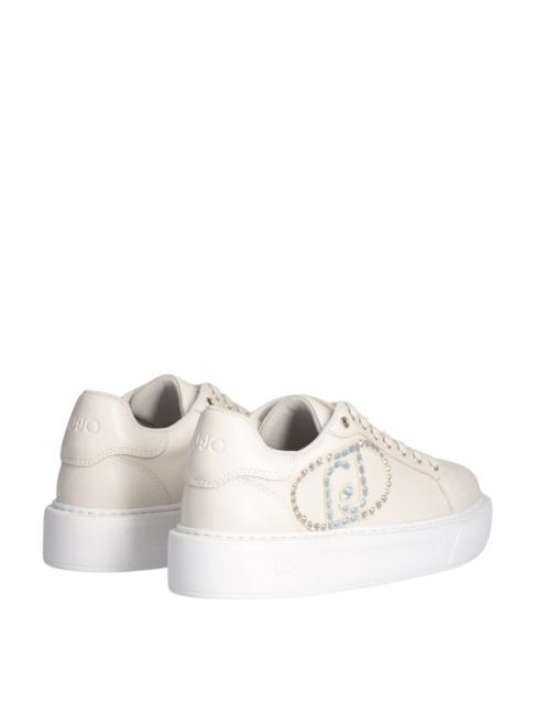 KYLIE 32 Baskets avec logo bijou Ivoire - Chaussures Femme